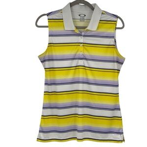 Oakley Womens Size Medium sleeveless Golf Tank polo shirt